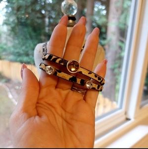 Faux Calf Hair Magnetic Bracelet